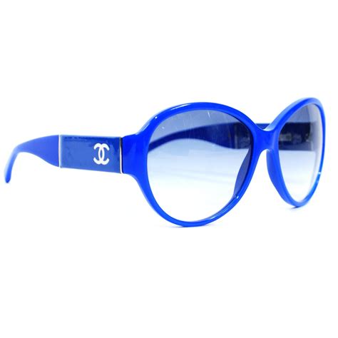 bright blue chanel sunglasses